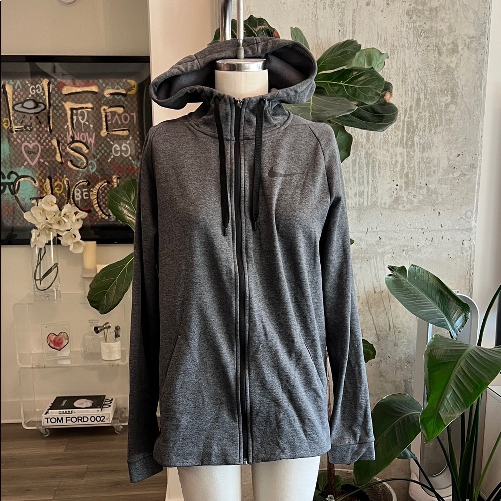 Gray Full-Zip Hoodie